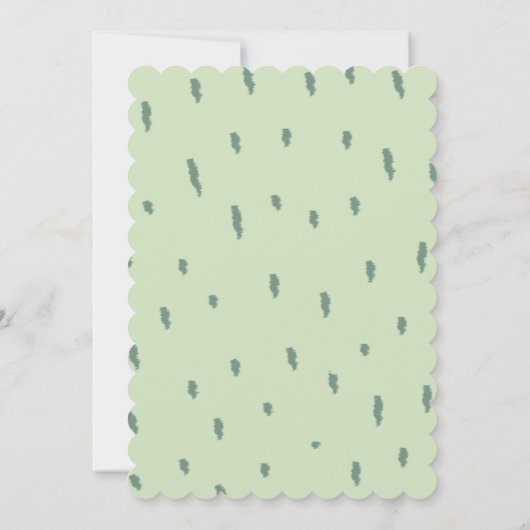 Thème Feuille Première Invitation Anniversaire (Dos)