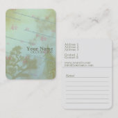 Thème Fleur - Carte de visite (Devant / Derrière)