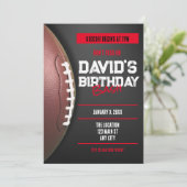 Thème Football Anniversaire Invitation (Debout devant)