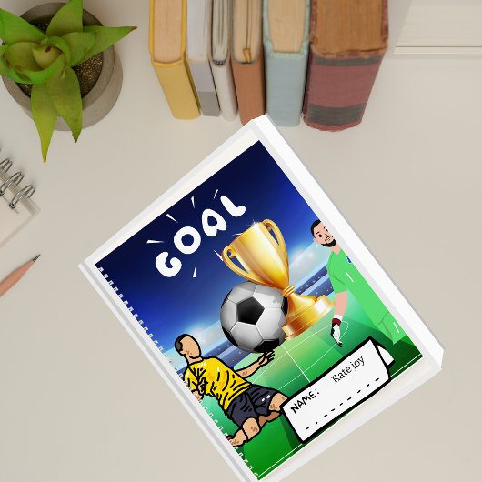 thème football Carnet spiral