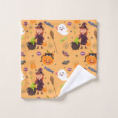 Thème Halloween mignon (Gant de toilette)