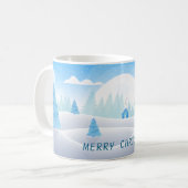 Thème hiver Joyeux Noël classique Mug (Devant gauche)