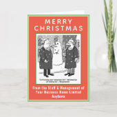 Thème juridique amusant avec carte de Noël à code (Devant)