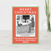 Thème juridique amusant avec carte de Noël à code (Devant)