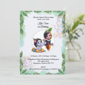 THÈME KRISHNA INVITATION ANNIVERSAIRE (Debout devant)