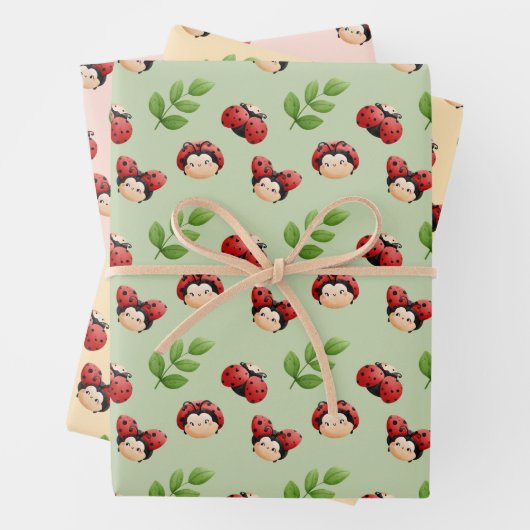 Thème LadyBug Cute Kids Wrapper Papier (En situation)