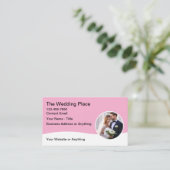Thème mariage Carte de visite Design moderne (Debout devant)