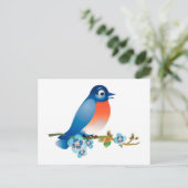 Thème mariage oiseau carte de faire-part de mariag (Debout devant)