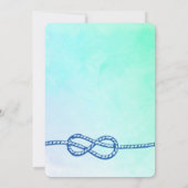 Thème Marin Invitation d'Anniversaire avec Ancre (Dos)