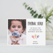 Thème Merci Carte photo de crème glacée (Debout devant)