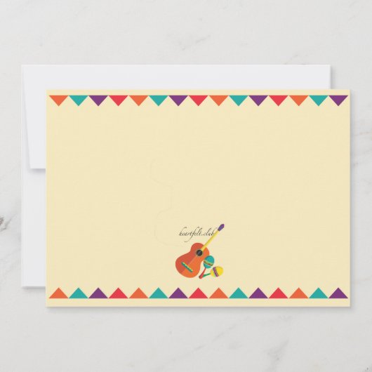 Thème mexicain Cinco de Mayo Party Invitation (Dos)