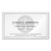 Thème minimal de l'avocat | CARTE DE VISITE (devant)