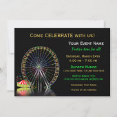 THÈME MULTIBUT ANNIVERSAIRE - INVITATION DE PARTI (Dos)