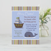 Thème nautique de l'enfant Invitation à la fête d' (Debout devant)