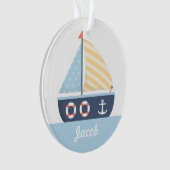 Thème nautique élégant de bateau à voile pour la (devant)