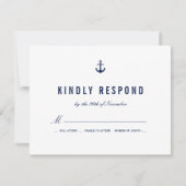 Thème nautique Gras Stripes Marine RSVP (Devant)