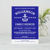 Thème nautique Invitations de réunion de famille (Debout devant)