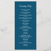 Thème nautique mariage programme de cérémonie modè (Dos)