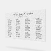 Thème Neutre Mariage Opaque Tableau de siège (Angle)