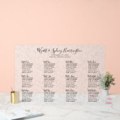 Thème Neutre Mariage Opaque Tableau de siège (Mariage)