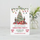 Thème Nutcracker de la carte d'invitation de Noël (Debout devant)