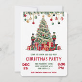 Thème Nutcracker de la carte d'invitation de Noël (Devant)