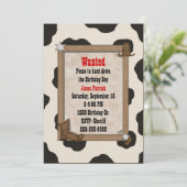 Thème Occidental personnalisé du garçon Invitation (Debout devant)