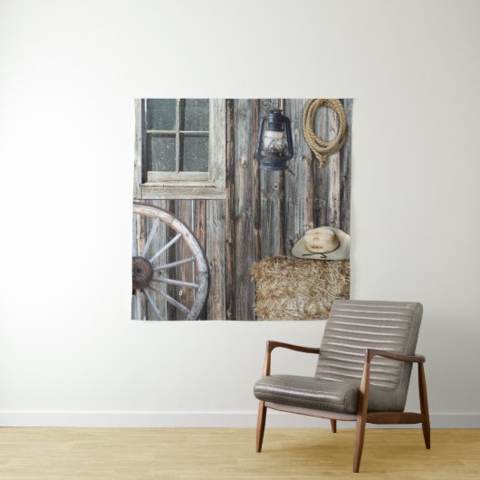 Thème occidental Tapisserie verticale (En situation)