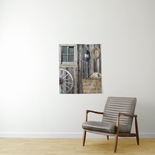 Thème occidental Tapisserie verticale (En situation)