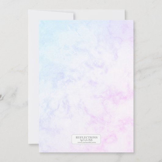 Thème Papillon Bébé Douche Invitations (Dos)