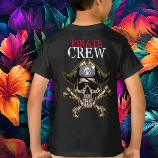 Thème pirate Fête Adulte sKULL Crew2 T-shirt