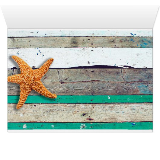 Thème Plage Starfish Mariage Rustique (Intérieur Horizontal (Bas))