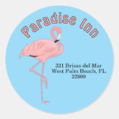 Thème Plage Tropicale Étiquette de adresse Personn (Devant)