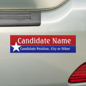 Thème politique - Customisez ce Sticker pare-chocs (En voiture)