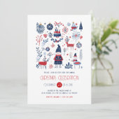 Thème scandinave Noël Invitation (Debout devant)