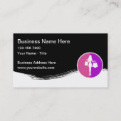 Thème shopping Carte de visite moderne (Devant)