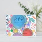 Thème Sous l'Eau pour RSVP de mariage (Debout devant)
