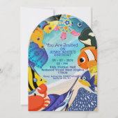 Thème sous-marin | Invitation Poisson  (Devant)