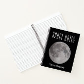 Thème spatial Carnet d'astronome personnalisé (Intérieur)