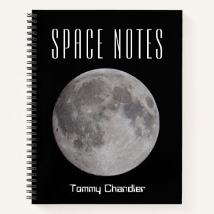 Thème spatial Carnet d'astronome personnalisé