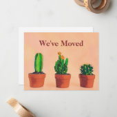 Thème Sud-Ouest Moving Faire-part Potonnés Plantes (Devant/Arrière en situation)