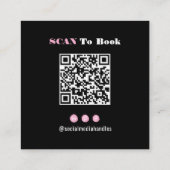 Thème Tarot Nail Tech Nail Art Carte de visite (Dos)