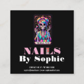 Thème Tarot Nail Tech Nail Art Carte de visite (Devant)