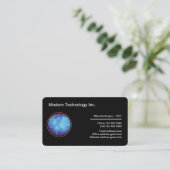 Thème technologique Cartes de visite angles arrond (Debout devant)