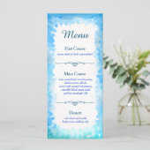 Thème Tortue de mer Carte Menu Personnalisée | Ble (Debout devant)