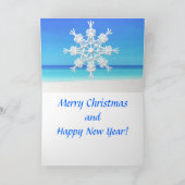 Thème tropical "Ajouter une carte de Noël photo" (Intérieur)