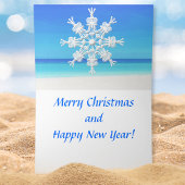 Thème tropical "Ajouter une carte de Noël photo"