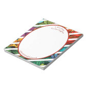 Thème Tropical Coloré Bloc-notes personnalisé (Tourné)