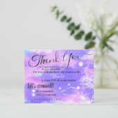 Thème Unicorn - Merci de votre carte de commande (Debout devant)