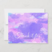 Thème Unicorn - Merci de votre carte de commande (Dos)